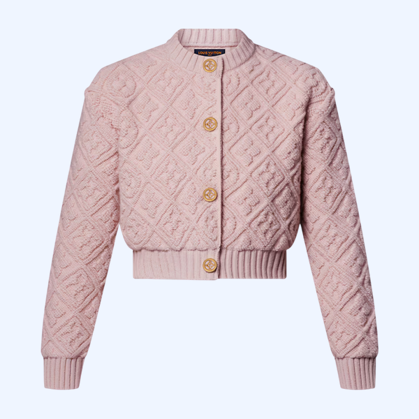 모노그램 타월링 가디건