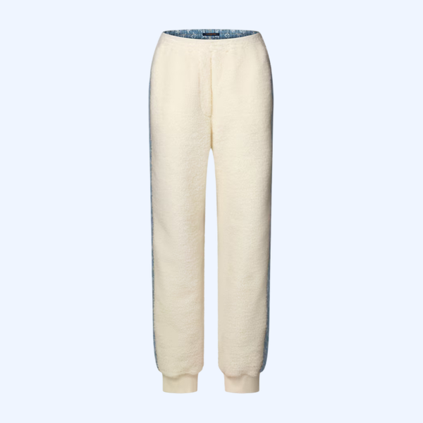 모노그램 액센트 플리스 조깅 팬츠