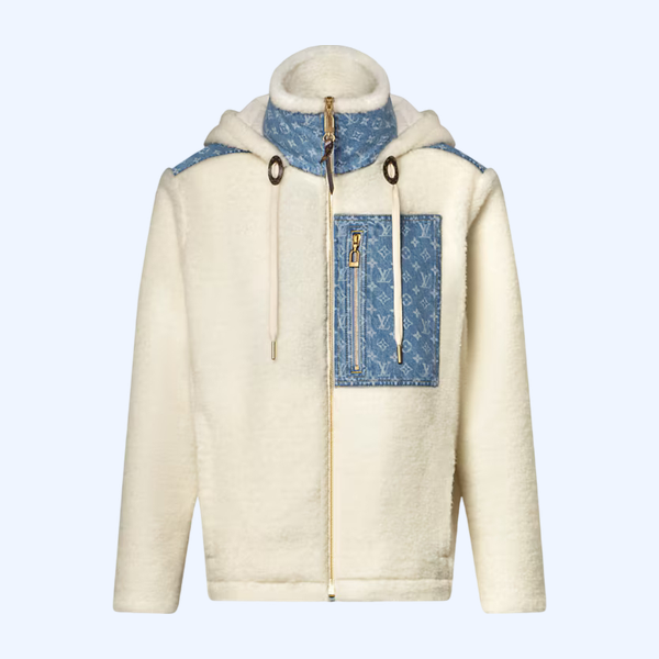 모노그램 액센트 플리스 재킷