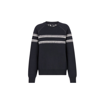 리버서블 라운드 넥 스웨터