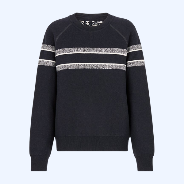 리버서블 라운드 넥 스웨터