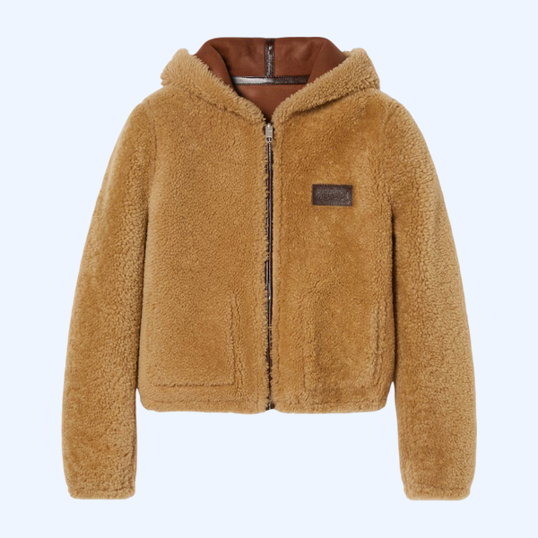 리버서블 시어링 봄버 재킷