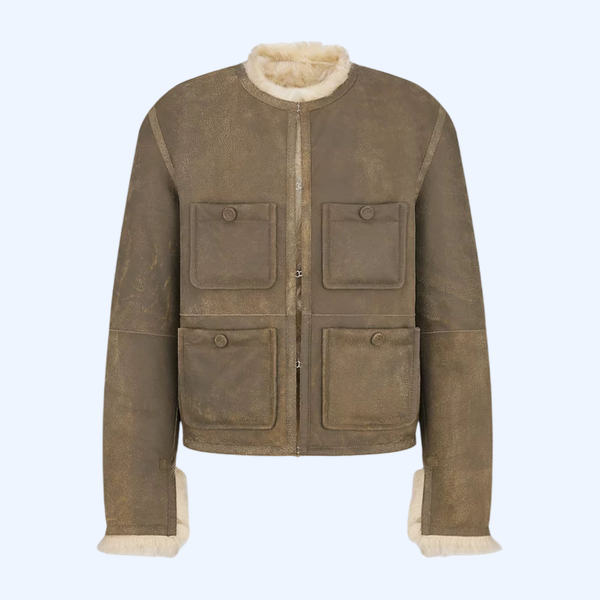 블루종 재킷 양가죽