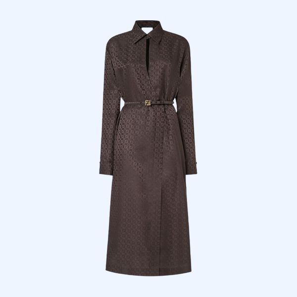 FF 자카드 실크 드레스