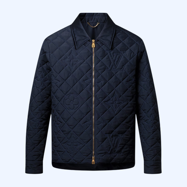 퀼티드 모노그램 오버셔츠