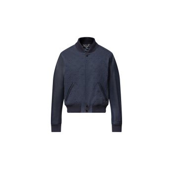 엠보스드 모노그램 코튼 바시티 재킷