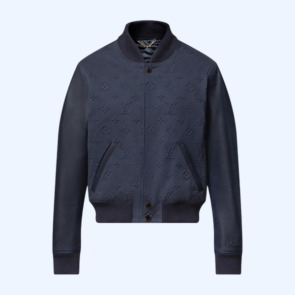 엠보스드 모노그램 코튼 바시티 재킷