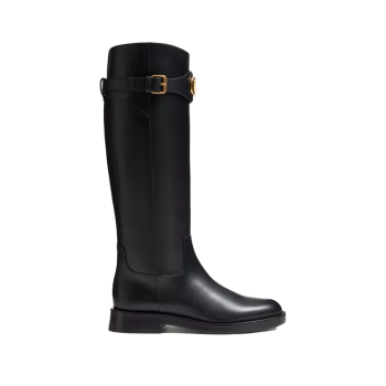 브이로고 시그니처 송아지 가죽 부츠 30MM