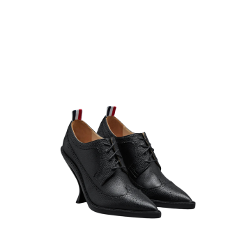 페블 그레인 롤윙브로그 커브드 하이 힐 105MM