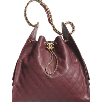 CHANEL 25 라지 백 버건디