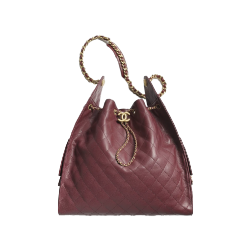 CHANEL 25 라지 백 버건디