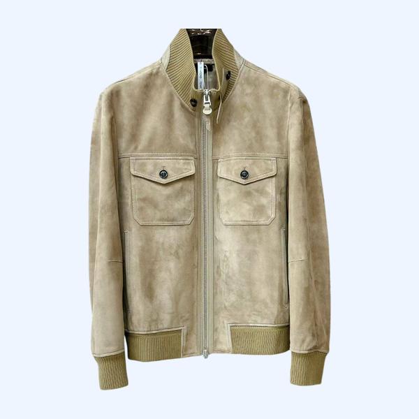 TF 리버스 스웨이드 모터사이클 재킷