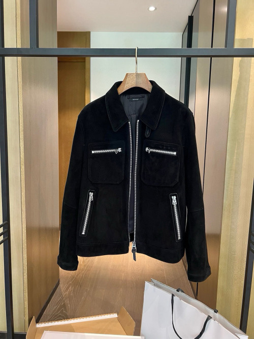 TF 숏 스웨이드 재킷