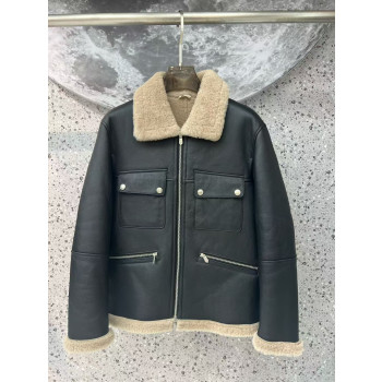 에르메스 양가죽 모피 올인원 재킷