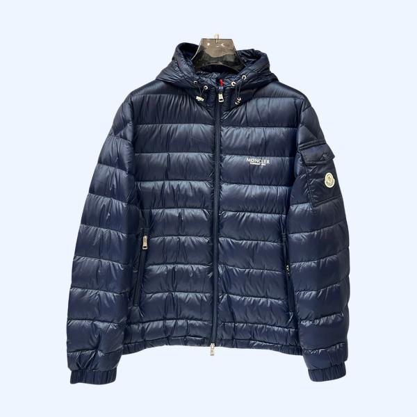 네이비후드다운