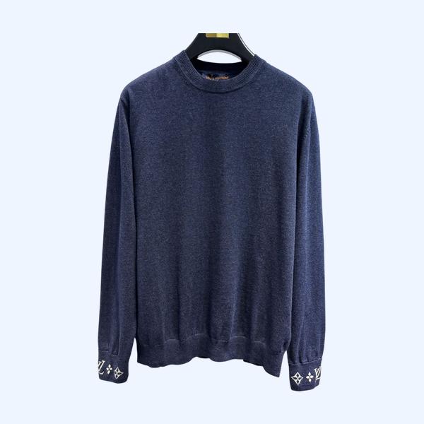 LV 모노그램 커프 크루넥 스웨터