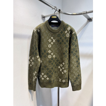 LV 모노그램 크루 넥 스웨터