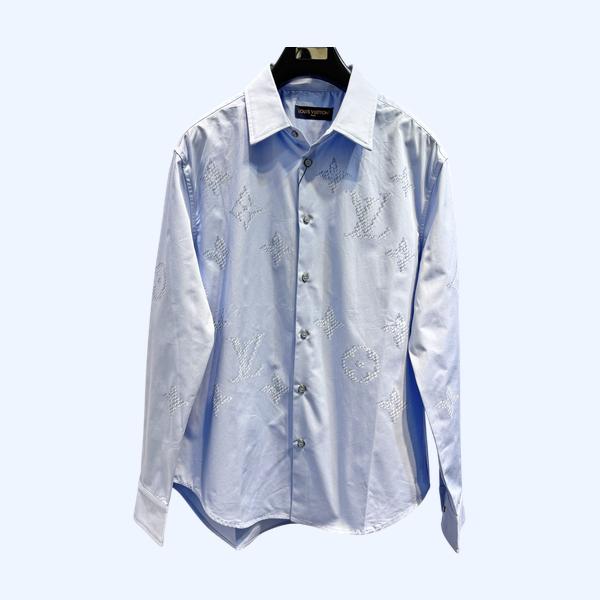 LV 솔리드 라펠 버튼긴팔