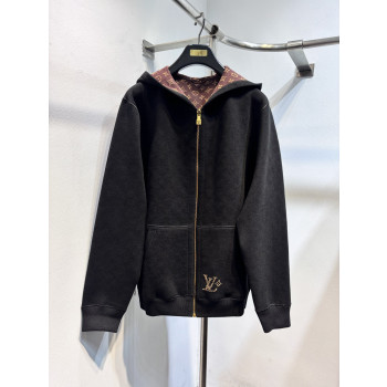 LV 양면 후드 허리 재킷