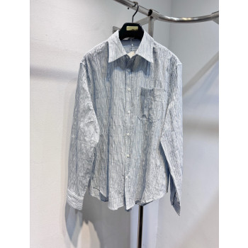 로에베 폴라 이비자 스트라이프 포켓 셔츠