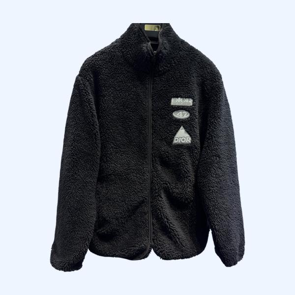 디올 솔리드 컬러 스탠드업 벨벳재킷