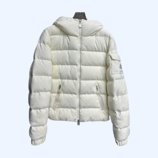 몽클레어 이부아르 후드 벨벳 숏다운 재킷