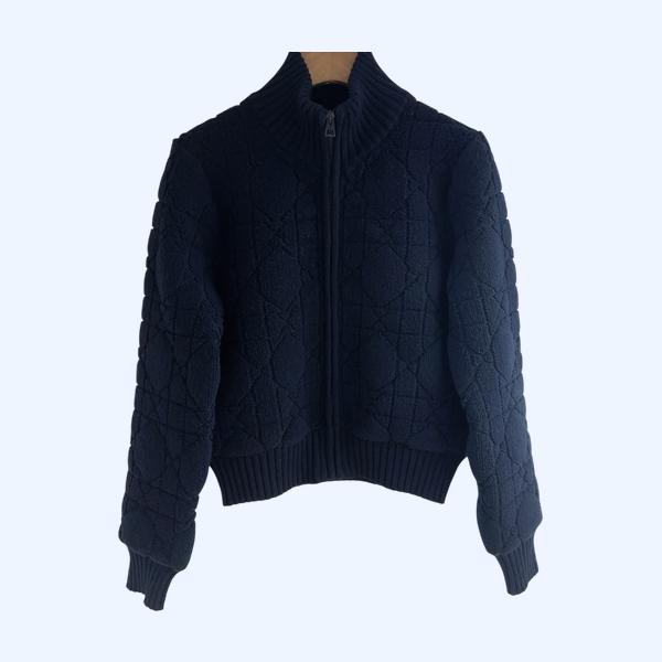 디올 지퍼 니트 가디건 재킷