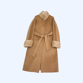 로로피아나 스탠드업 밍크 코트