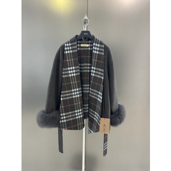 버버리 클래식 플레드 울코트