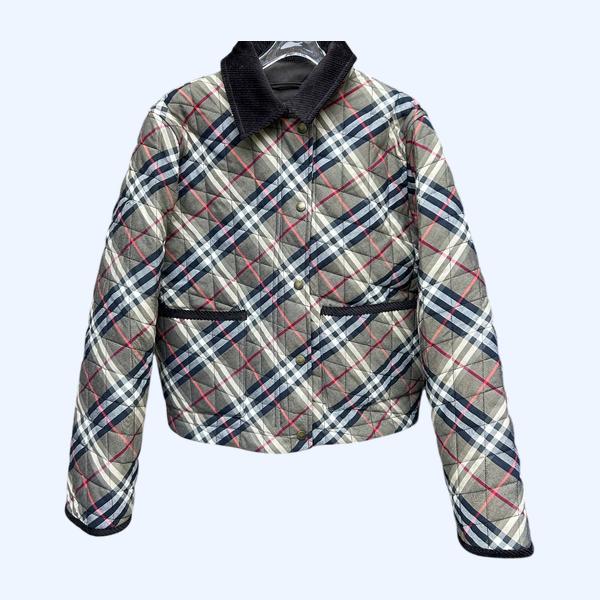 버버리 플레드 폴딩 코튼재킷