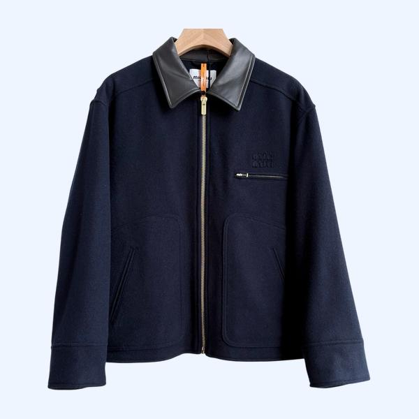 미우미우 시어링 카라 재킷