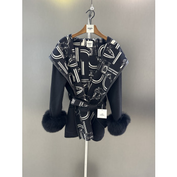 에르메스 클래식 프린트 하이엔드 울코트