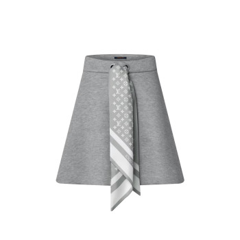 모노그램 스카프 미니 스커트