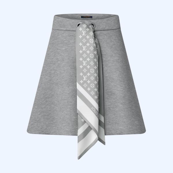 모노그램 스카프 미니 스커트