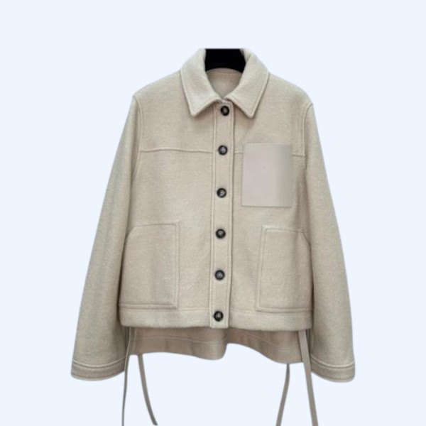 로에베 울 라펠 워크 재킷