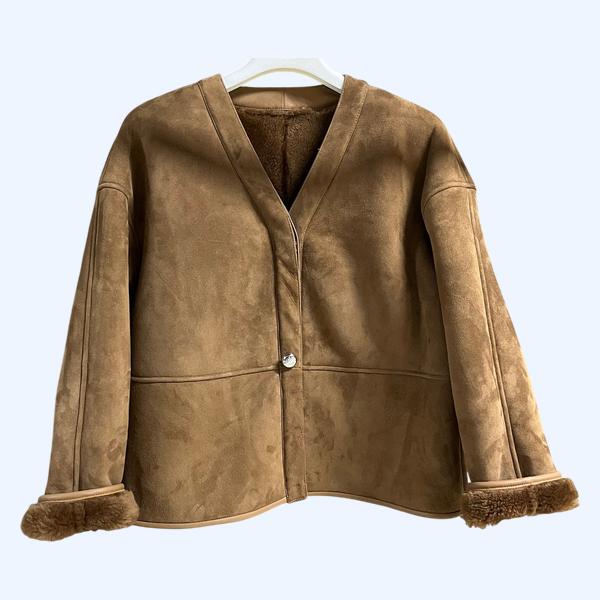 로에베 퍼 올인원 숏 재킷