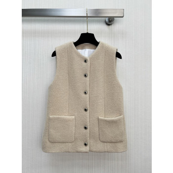 샤넬 더블 포켓 울 배스트