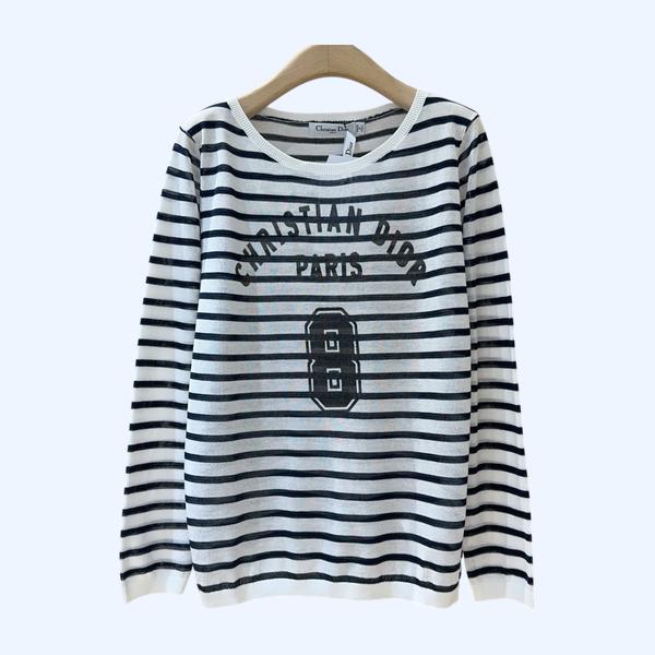 디올 니트 롱 슬러브 탑