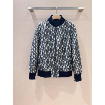 디올 스탠드업 칼라 야구 자켓