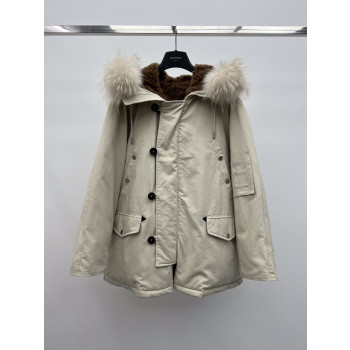 LP 라쿤 퍼 칼라 파커 다운재킷