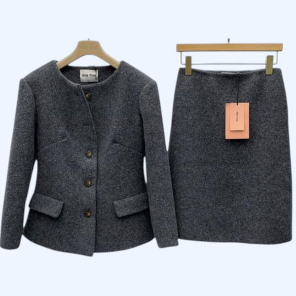 미우미우 울 재킷 셋트
