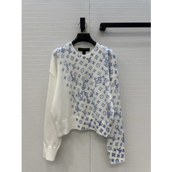 LV 모노그램 프린트 스웨터