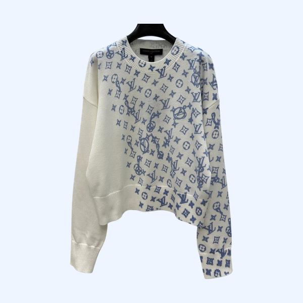 LV 모노그램 프린트 스웨터