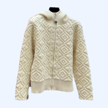 LV 솔리드 컬러 후드 자켓