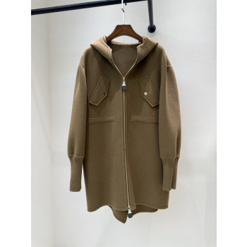 LV 칼라 탈부착 캐시미어 코트