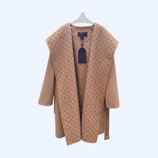 LV레이스업 슬림핏 후드 숏 리버시블