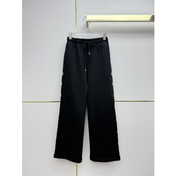 LV 자수 지퍼팬츠