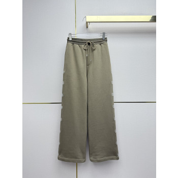 LV 자수 지퍼팬츠