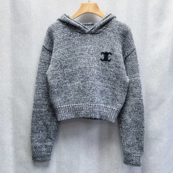 셀린느 더블후드 니트