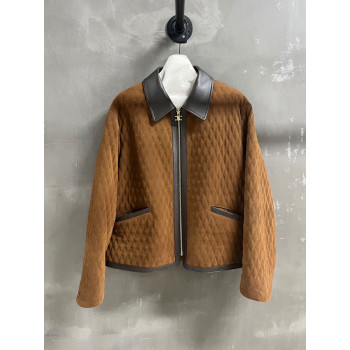 셀린느 레트스웨이드 코튼 재킷